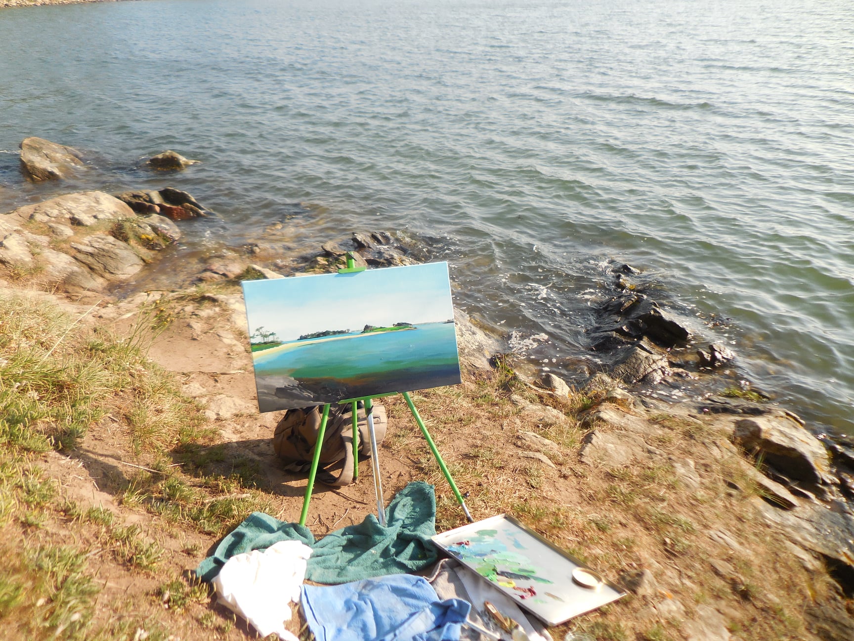 Peinture — paysage marin