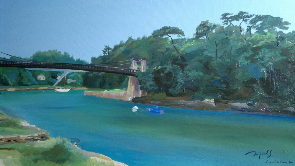 Peinture — paysage marin