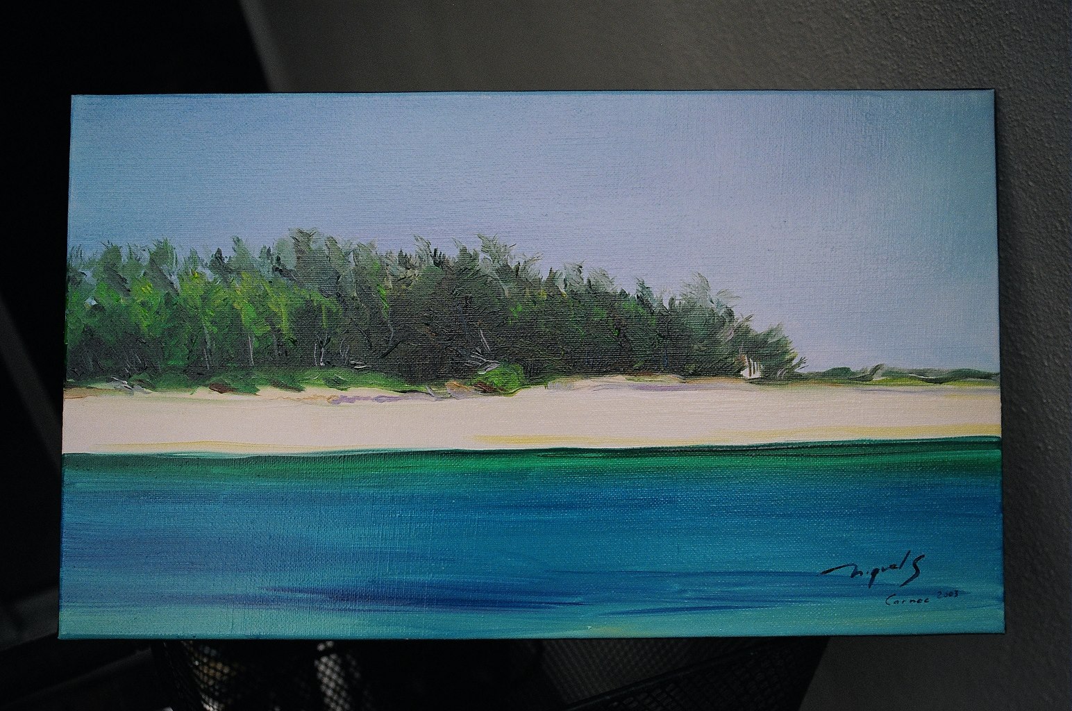 Peinture — paysage marin