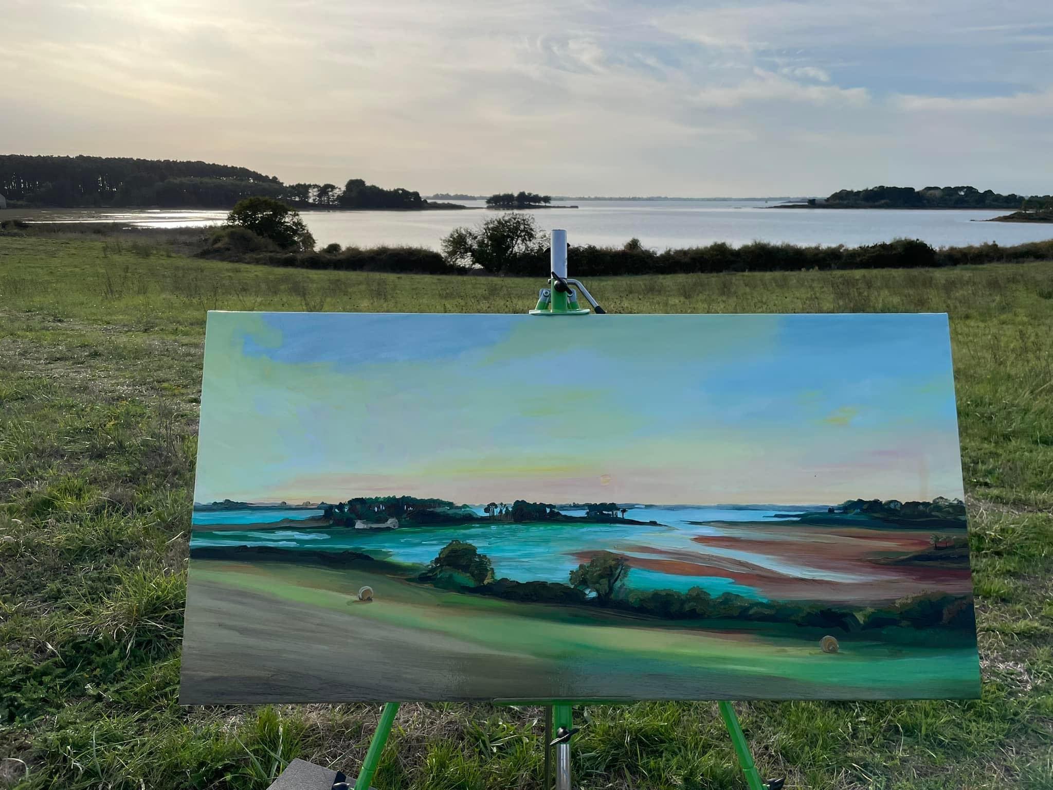 Peinture — paysage marin