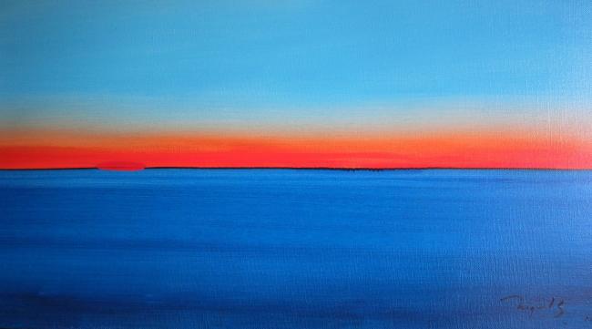 Peinture — paysage marin