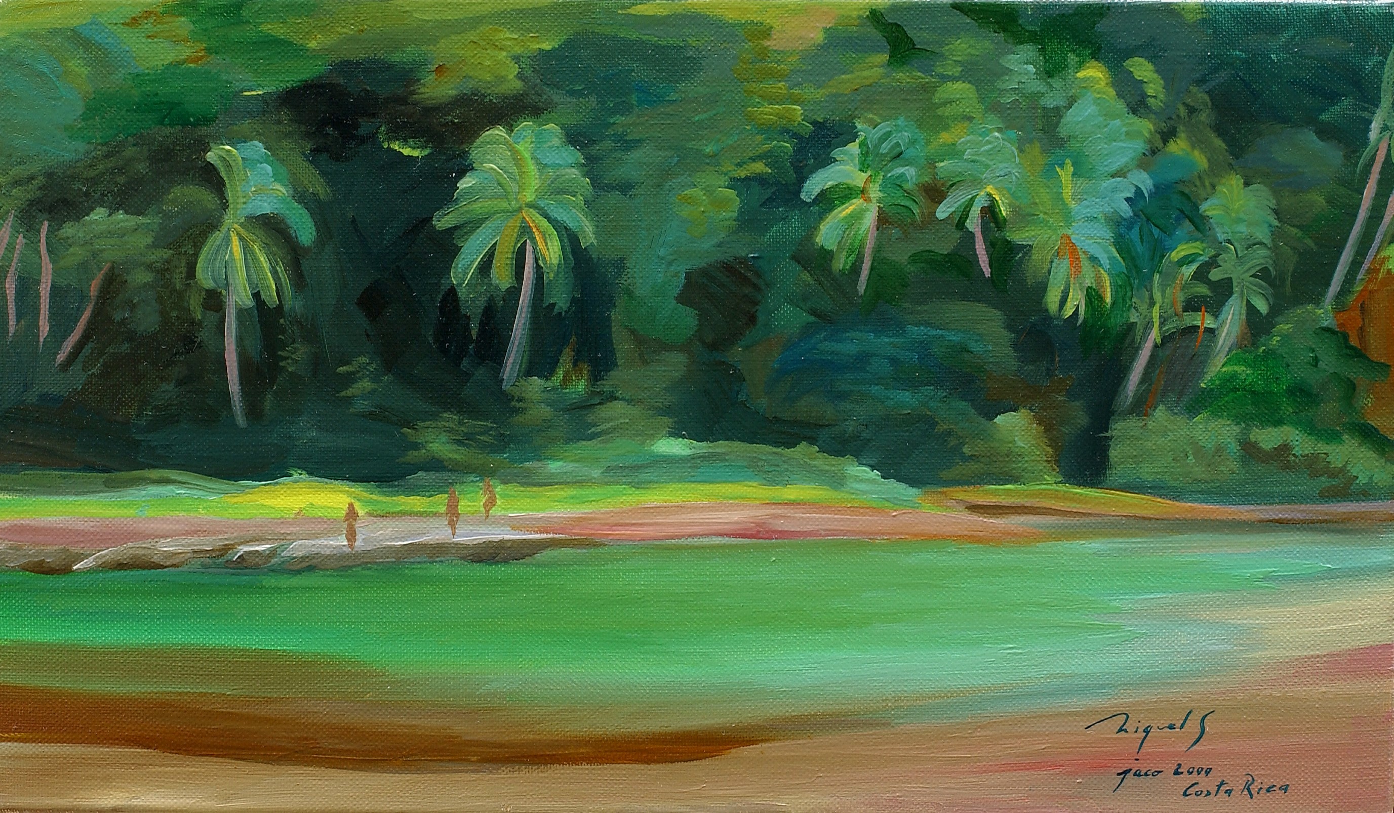 Peinture — paysage marin