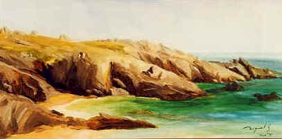 Peinture — paysage marin