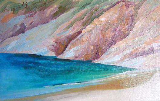 Peinture — paysage marin